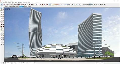 Sketchup Commercial Complex P D Model Cgtrader