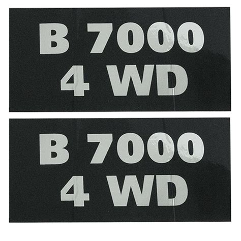 Kubota B7000 4wd Stickers