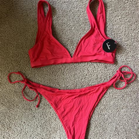 Lulus Women S Red Bikinis And Tankini Sets Depop