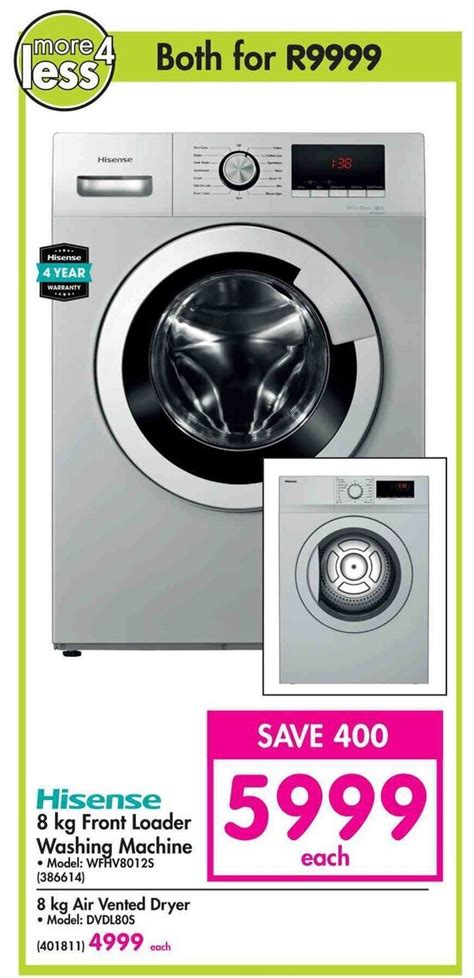 Hisense 8kg Front Loader Washing Machine Offer At Makro