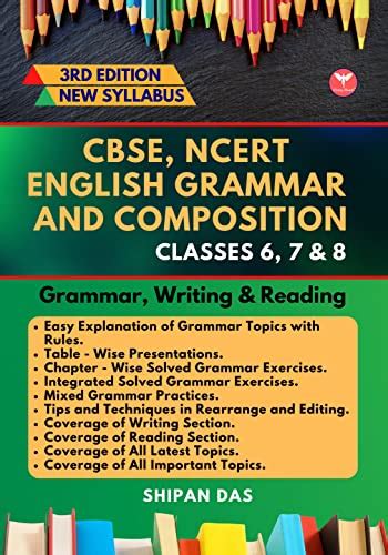 Cbse Ncert English Grammar And Composition Class 6 7 And 8 Class Vi Vii And Viii Ebook Das