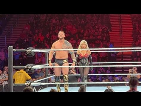 Karrion Kross Scarlett Best Ring Entrance At Wwe Live Event Youtube