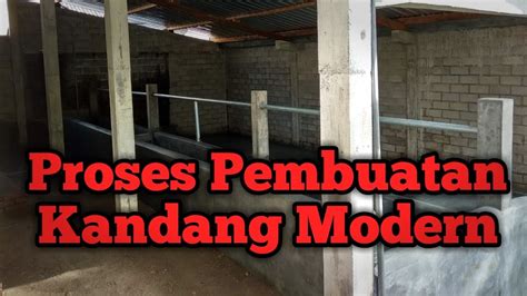 Proses Pembuatan Kandang Sapi Modern Sangat Efisien Dan Ramah