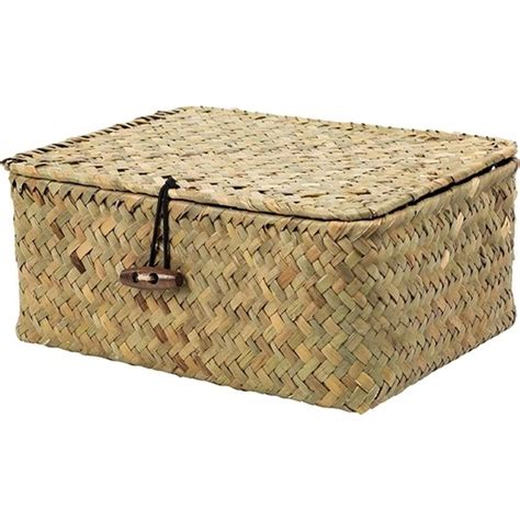 Shanhua Shop Birincil Renk Stili L 32X22X15CM Kapaklı Rattan Fiyatı