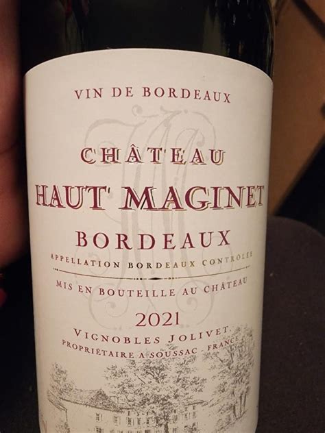 Ch Teau Haut Maginet France Bordeaux Cellartracker