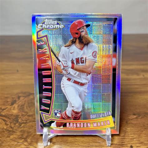 Topps Chrome Sonic Youthquake Yq Brandon Marsh Rc For