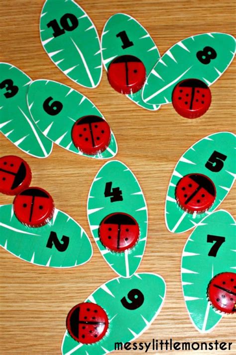 Learn To Count Ladybird Craft Ladybugs Preschool Math Crafts Ladybird