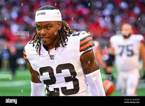 Cleveland Browns Cornerback Martin Emerson Jr 23 Is Shown After An