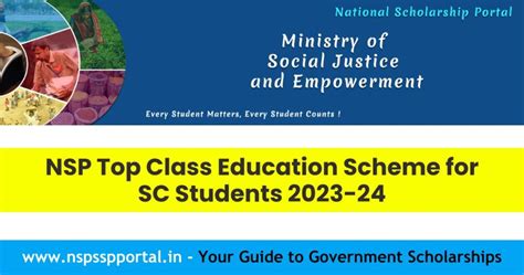 NSP Top Class Education Scheme For SC Students 2023 24 Apply Online