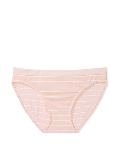 Buy Seamless Bikini Panty Purest Pink Stripes Order Panties Online Victoria S Secret Us