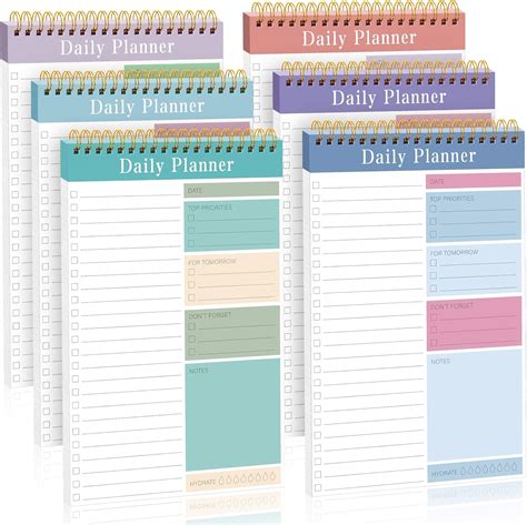 Amazon Hotop Pack To Do List Notepad Daily Planner Notepad To