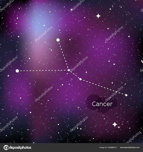 Cancer Zodiac Sign Horoscope Symbol Linear Constellation Star Universe