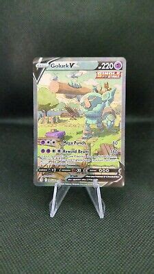 Pok Mon Tcg Golurk V Evolving Skies Holo Ultra Rare Ebay