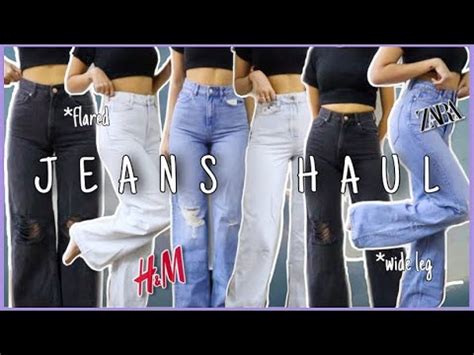 Best Trendy High Waist Jeans Haul Part Flared Wide Leg H M