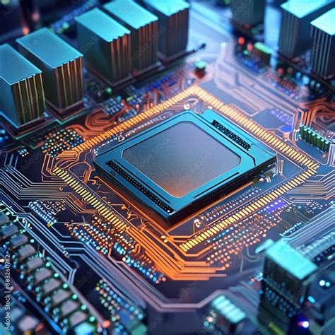 semiconductor stock shown  close stock photo adobe stock