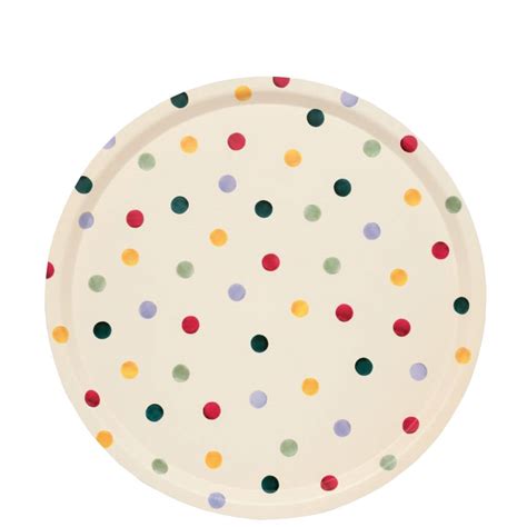 Emma Bridgewater Polka Dot Round Birch Tray Jarrolds Norwich