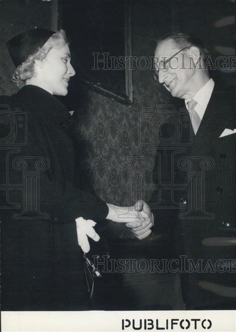 1953 Press Photo American Ambassador To Italy Clare Booth Luce With De Historic Images