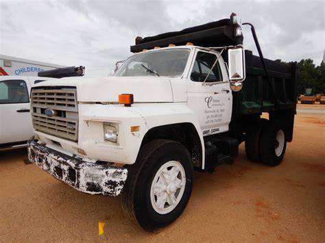 1990 Ford F700 Dump Truck J M Wood Auction Company Inc