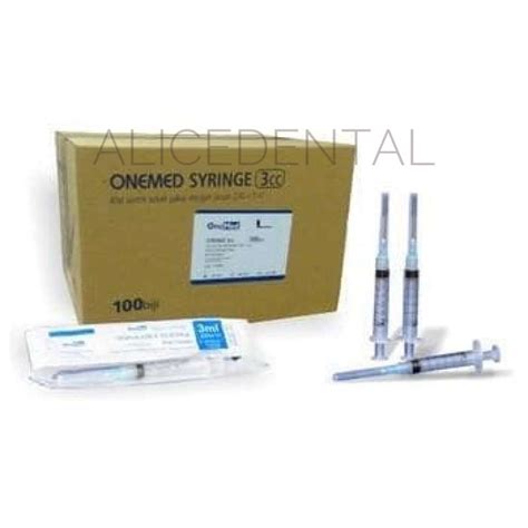 Jual Disposable Syringe 3ml Onemed Spuit 3cc Jarum Suntik 3 Ml Dental