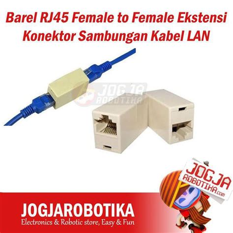 Jual Barel Rj Female To Female Ekstensi Konektor Sambungan Kabel Lan