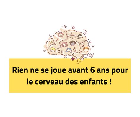 Rien Ne Se Joue Avant 6 Ans Pour Le Cerveau Des Enfants 2 Papa