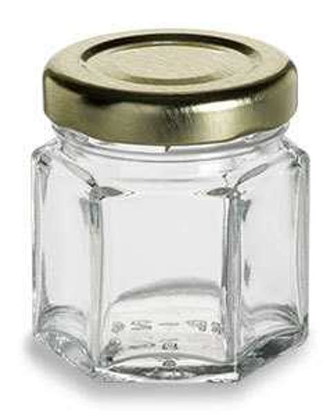 24 Pcs 1 5 Oz Hexagon Glass Jar With Lids Free Shipping Nakpunar