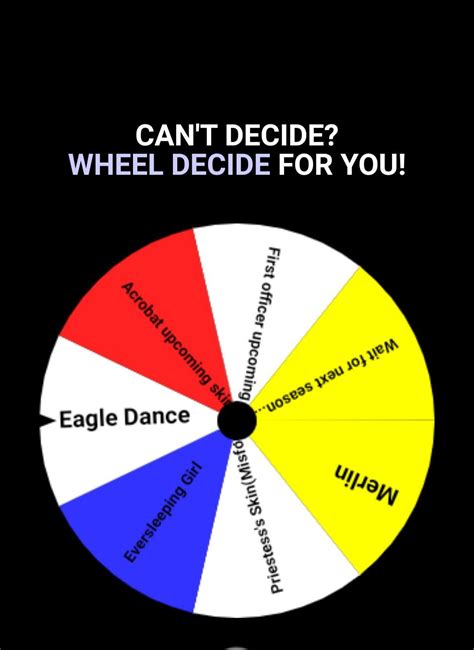 There. If you cant decide, use wheel of decide. : r/IdentityV