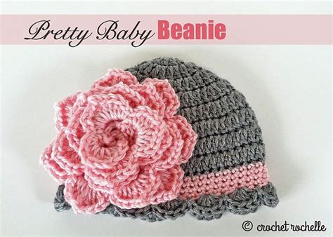 Crochet Baby Hat With Flower Pattern - Amelia's Crochet