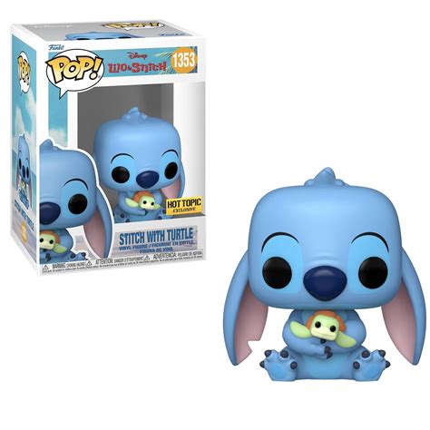 Funko Pop Stitch With Turtle Special Edition Sticker Lilo Stitch