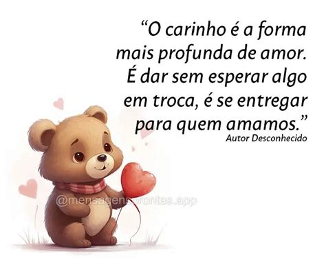 Frase Com A Palavra Carinho