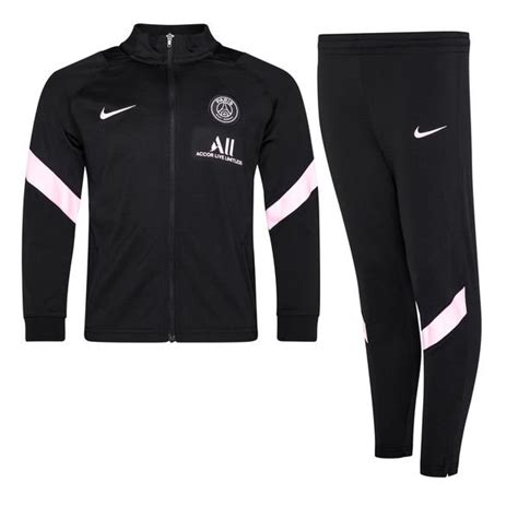 Paris Saint Germain Survêtement Dri FIT Strike Noir Rose Enfant