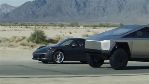 Tesla Cybertruck Vs Porsche 911 In A Drag Race Xtrhorsepower