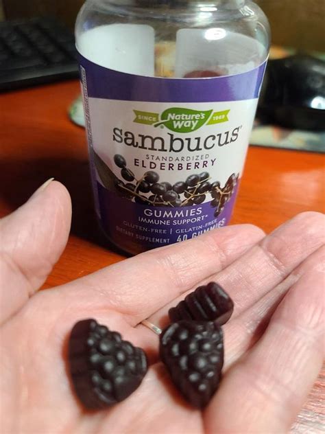 Natures Way Sambucus Elderberry Gummies Keeps Colds And Flu Away