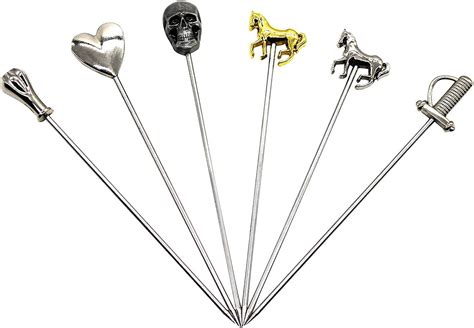 putwo Profi Edelstahl Cocktail Pick-Set Mid Ages: Amazon.de: Küche ...