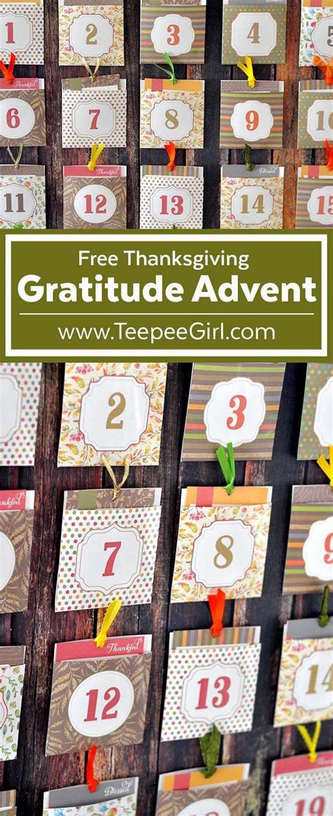 This Free Thanksgiving Advent Blessing Countdown Is A Great Way To