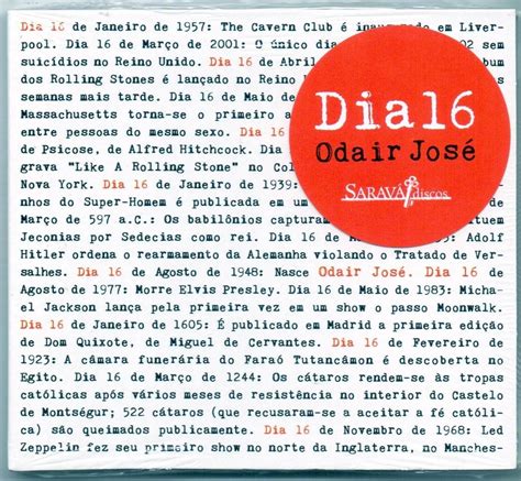 Dia 16 Álbum de Odair José LETRAS