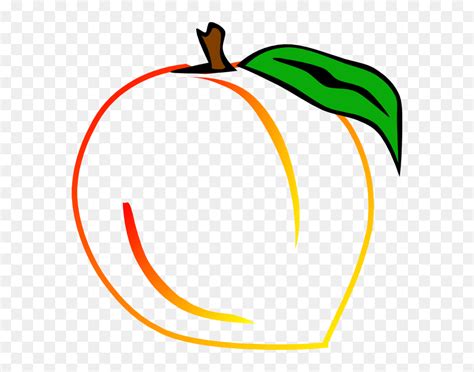 Transparent Peach Clip Art - Georgia Peach Clipart, HD Png Download - vhv