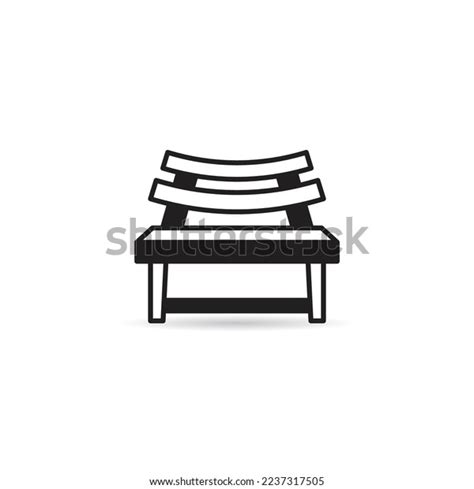 Park Bench Icon On White Background Stock Vector Royalty Free 2237317505 Shutterstock