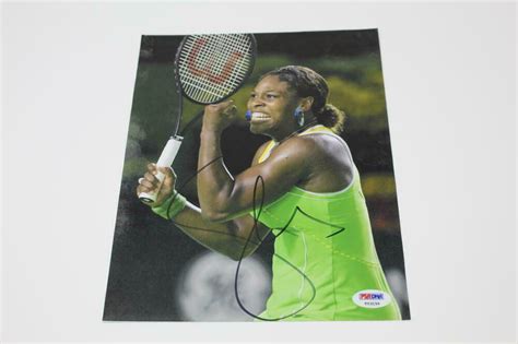 SERENA WILLIAMS SIGNED AUTOGRAPH 8x10 PHOTO - TENNIS LEGEND, UP OPEN ...