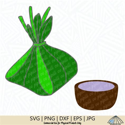 Laulau And Poi Svg Food Svg Hawaii Svg Laulau And Poi Etsy Canada