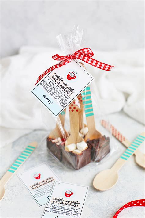 Hot Chocolate Spoons Free Printable Gift Tags One Lovely Life