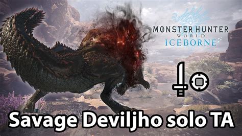 Mhw Ib Savage Deviljho Solo Sword And Shield Ta Rules