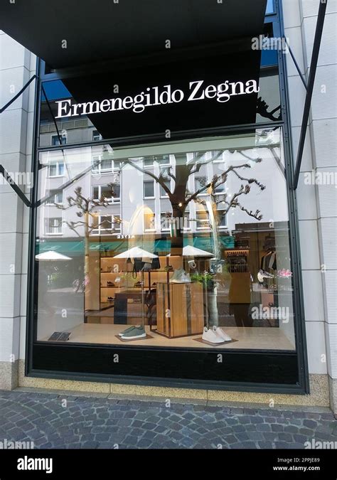 Ermenegildo Zegna Flagship Store In Frankfurt Am Main Germany Stock