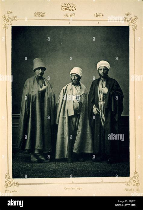 The Ottoman Empire Studio Portrait Of Models Wearing Traditional