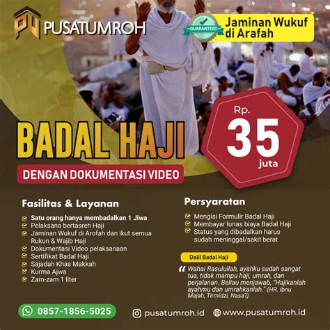 Biaya Badal Haji Kemenag Homecare