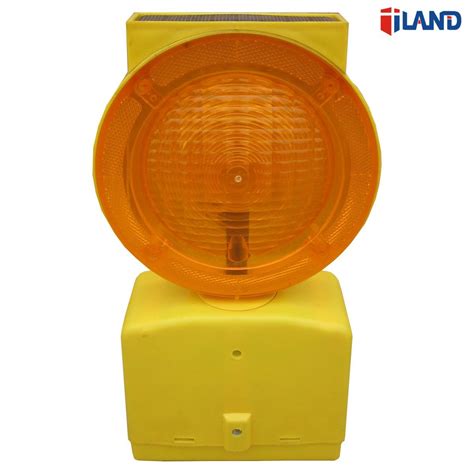 Solar Emergency Led Road Traffic Blinker Safety Flashing Warn Barricade