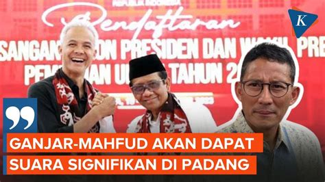 Sandiaga Optimis Ganjar Mahfud Bisa Raih Suara Signifikan Di Sumbar