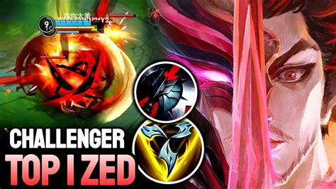 Wild Rift Zed Top 1 Zed Gameplay Challenger Ranked Youtube