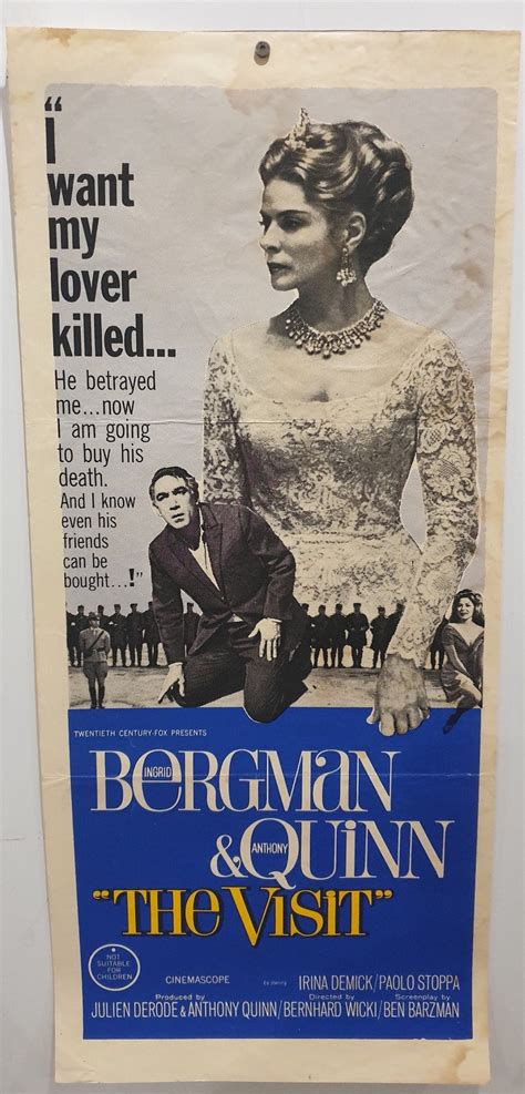 Original Day Bill Movie Poster The Visit 1964 Collectors Paradise