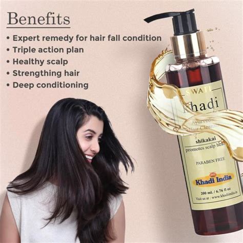 Swati Khadi Herbal Shikakai Sat Strengthens Roots And Hair Follicles